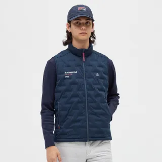 【Munsingwear】企鵝牌 男款藏青色保暖高性能背心 MGWJ6523