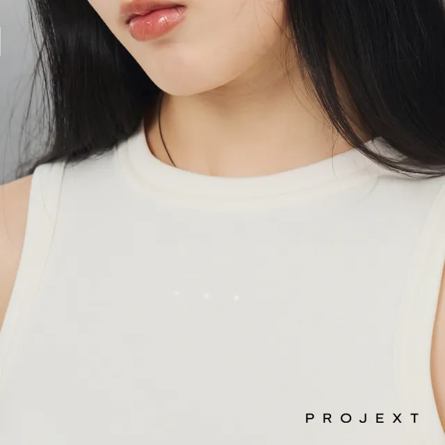 【PROJEXT】柔膚感挖洞削肩背心 莫代爾/親膚柔軟/吸濕透氣(Tenderism Tank Top)
