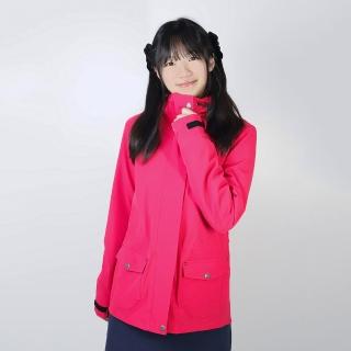 【GFoneone】秋冬女阻菌防水透濕外套-桃紅(高防水係數/透氣/輕量/保暖/多功能)