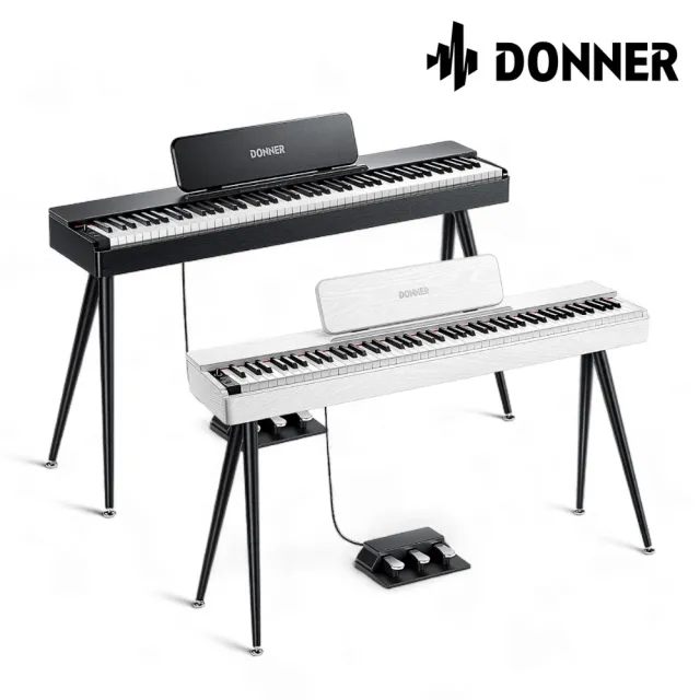 【Donner】OURA S100 88鍵數位鋼琴 兩款色系／極簡不凡(電子琴 電鋼琴 直立式 平台式 數位電鋼琴 S-100)
