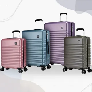 【eminent 萬國通路】官方旗艦館 - 24吋 飛機輪時尚PC拉鍊行李箱  KJ42(共三色)