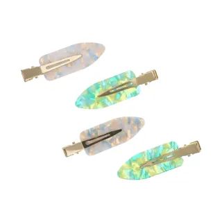 【L. ERICKSON 官方旗艦】無痕髮夾組-四入組〈珍珠湖光〉