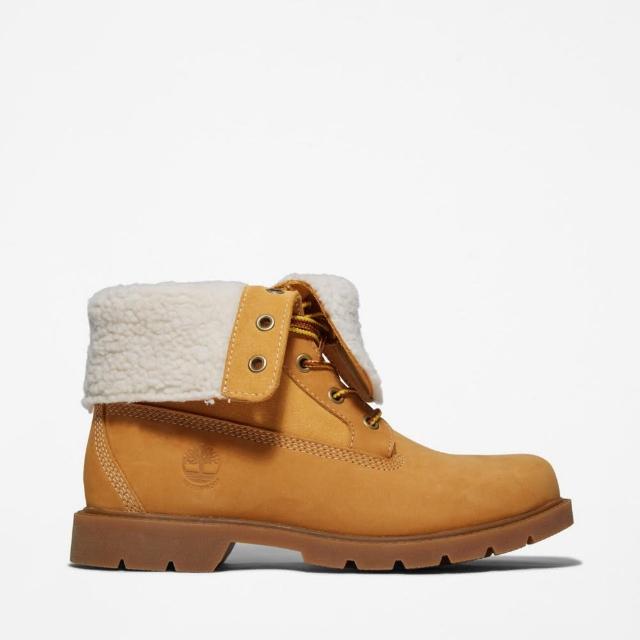 【Timberland】女款小麥色休閒防水摺疊靴(A1KGC231)