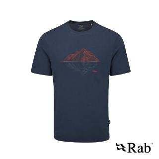 【RAB】Crimp Reflection Tee 短袖山脈倒影快乾T恤 男款 暴風藍 #QBL72