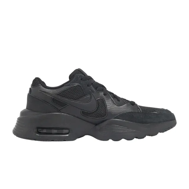 【NIKE 耐吉】休閒鞋 Air Max Fusion 男鞋 女鞋 黑 氣墊 復古 運動鞋(CJ1670-001)