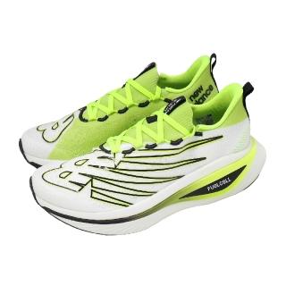 【NEW BALANCE】競速跑鞋 FuelCell SuperComp Elite V3 D 寬楦 女鞋 綠白 碳板 緩衝(WRCELCT3-D)