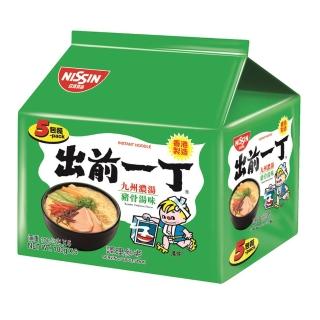 【NISSIN 日清】出前一丁九州濃湯豬骨湯味速食麵100gX5入/袋(泡麵)