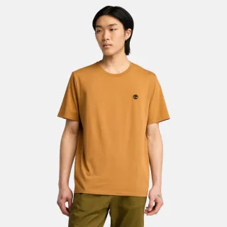 【Timberland 官方旗艦】男款小麥色休閒短袖T恤(A6DKUP47)