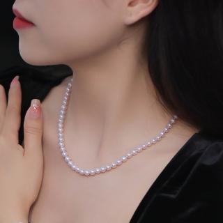 【La Corser】4.5-5mm 日本 Akoya 海水珍珠 項鍊 極光 Baby珠 串鏈 小米珠 正圓珍珠 18K金 拳頭扣