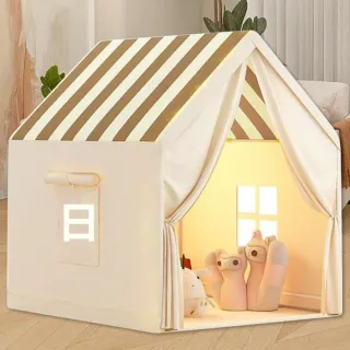 兒童帳篷室內秘密基地過家家玩具帳篷男女孩帳篷可睡覺秘密玩具屋(智力開發/爬行/互動玩具)