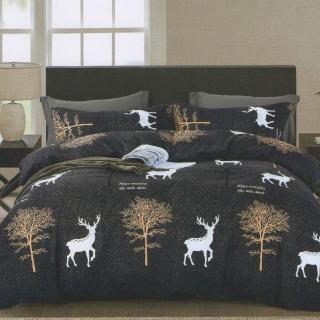 【Seiga 飾家】臺灣製 活性絲柔棉鋪棉床包兩用被組(四件式 雙人/加大 多色任選)