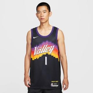 【NIKE 耐吉】籃球背心 男 PHX MNK DF SWGMN JSY CE 25 NBA 太陽隊 運動 休閒 黑色(HM5993011)