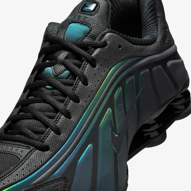 【NIKE 耐吉】運動鞋 休閒鞋 男鞋 NIKE SHOX R4 SE 彈簧鞋 黑魂 夜光 黑色(IM6596001)