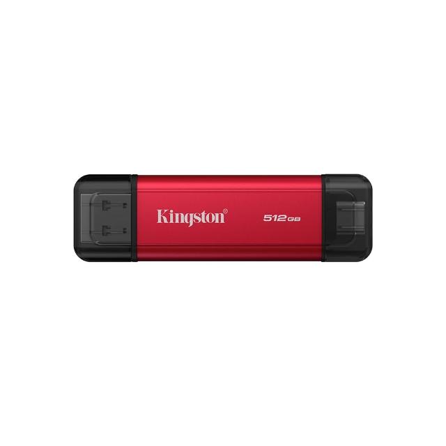 【Kingston 金士頓】Dual Portable Solid-State Drive USB-A/C 512GB 雙介面行動固態硬碟(SPSD/512GB)
