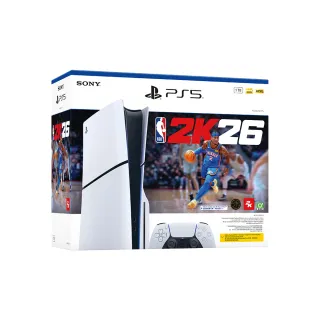 【SONY 索尼】New PlayStation 5 光碟版主機NBA 2K26同捆組(PS5 Slim/CFI-2018A01)