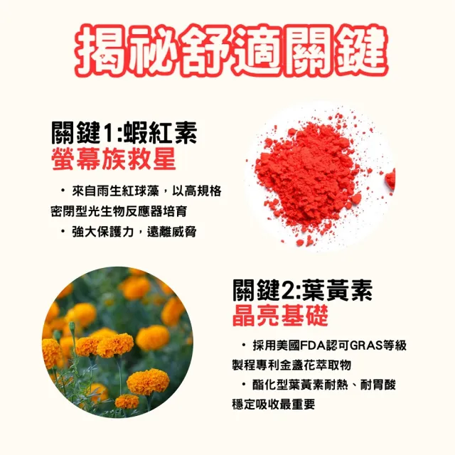 【金車補給園】金盞花葉黃素+蝦紅素複方膠囊6瓶共240粒(葉黃素、蝦紅素、花青素)