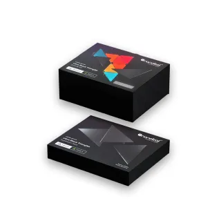 【Nanoleaf】Shapes 智能三角燈9片組+3片擴充-極致黑(RGB 觸控 音樂 氣氛燈 LED燈)