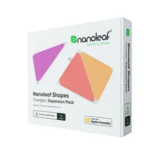 【Nanoleaf】Shapes智能三角燈3片擴充組(RGB LED 觸控 音樂 氣氛燈 像素燈 壁燈 積木 堆疊 組合 玩具)
