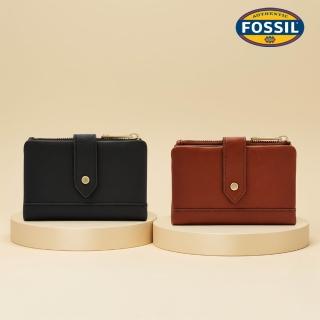 【FOSSIL】Lainie 含零錢夾扣帶短夾 (多色可選)