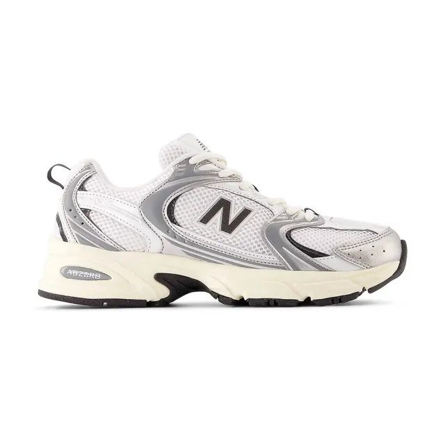 【NEW BALANCE】530 男鞋 女鞋 金屬銀色 黑水泥 情侶鞋 拼接 緩衝 復古 跑鞋 休閒鞋 U530ESA