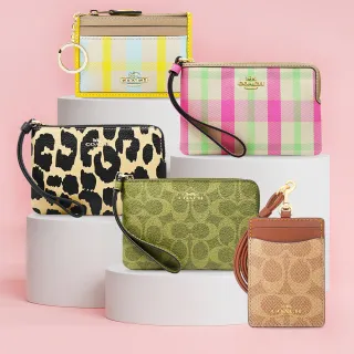 【COACH】經典LOGO手拿包/零錢包/證件夾(多款)