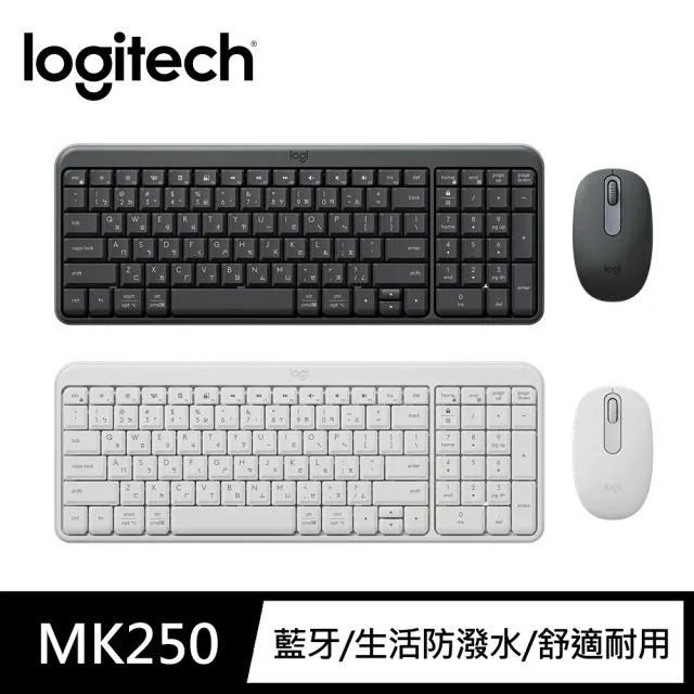 【Logitech 羅技】MK250 無線藍牙鍵鼠組(不附接收器)