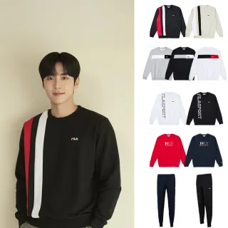 【FILA官方直營】長袖T恤 運動T恤 運動套裝 男女 -任選