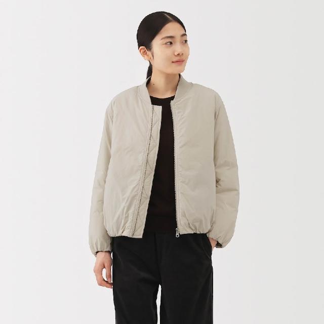 【MUJI 無印良品】女蓬鬆鋪棉外套(黑色/米黃/深棕)