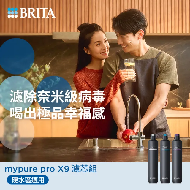 【BRITA】官方直營mypure pro X9 超微濾濾芯組 SIOC-S