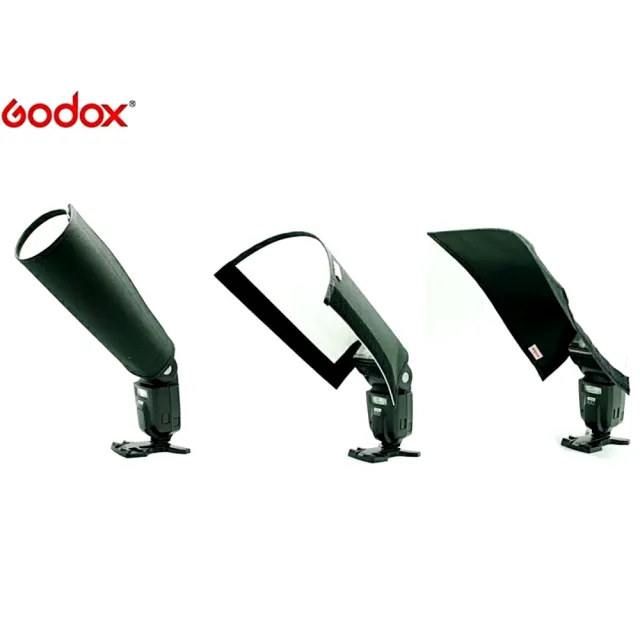 【Godox神牛】機頂閃光燈反光罩/束光罩切換款SN3030大(約31x26cm 通用型魔鬼粘束口適多款品牌外閃燈)