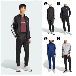 【adidas 愛迪達】運動套裝 外套+褲子  M 3S FT TT TS 男女 A-JC5375 B-JD4475 C-JI8873 D-JI8876 精選四款
