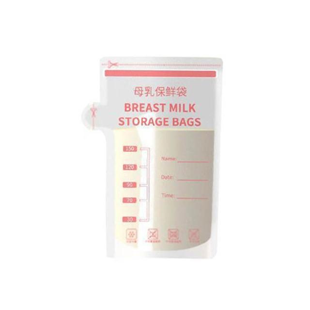 【JoyNa】3袋共90片入-母乳儲存袋 加厚保鮮袋(密封夾鏈袋.獨立出奶口.加贈筆x3)