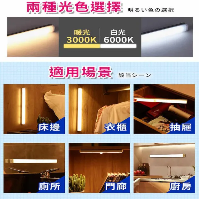 【DREAMCATCHER】磁吸式LED感應燈管 15公分2入組(感應燈/自動感應)
