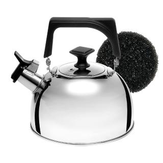 【Buffalo 牛頭牌】歐風304不銹鋼笛音壺5.0L(SGS認證安全無毒/煮水壺/燒水壺/開水壺/IH電磁爐適用)