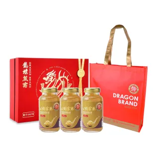 【Dragon Brand 龍標燕窩】金絲 官燕 濃縮 冰糖 燕窩 禮盒（150g x3瓶裝/盒）(春節 禮盒 送禮 首選)