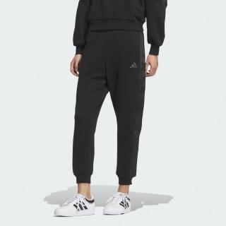 【adidas 愛迪達】長褲 女 運動褲 寬鬆 縮口 亞規 WORD FT PNT 黑 JZ8453