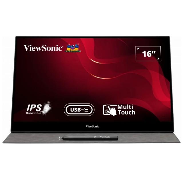 ViewSonic 優派 TD1655 15.6吋 IPS 觸控顯示器 USB Type-C 超薄便攜 FHD 1920x1080 辦公追劇學生首選