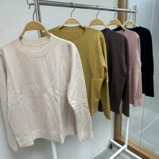 【SuperWands】簡約羊毛抗起球針織衫