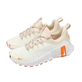 【NIKE 耐吉】訓練鞋 Wmns Free Metcon 6 女鞋 男鞋 米白 橘 健身 支撐 運動鞋(FJ7126-012)
