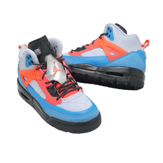 【NIKE 耐吉】休閒鞋 Jordan Spizike GS 大童 女鞋 灰 藍 喬丹 氣墊(FD4653-046)
