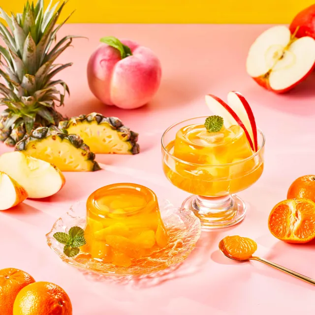 【盛香珍】大果實雙味水果凍量販盒1920g/盒(綜合+蜜柑)