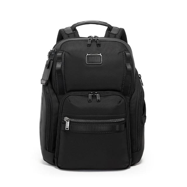 【TUMI】Alpha Bravo Search 彈道尼龍多功能商務後背包 - 黑色(TUMI 官方旗艦店)