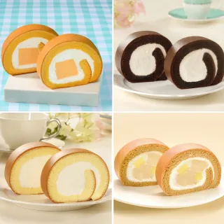 【亞尼克果子工房】團購任選7件組-木瓜牛乳/原味/特黑/茶拿鐵/芝麻雪天使生乳捲(經典生乳捲7件組)