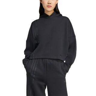 【adidas 愛迪達】女 3 STRIPES HOODY 連帽長袖上衣 - JX2701