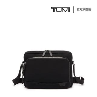 【TUMI】Harrison Leo 休閒簡約斜揹包 - 黑色(TUMI 官方旗艦店)