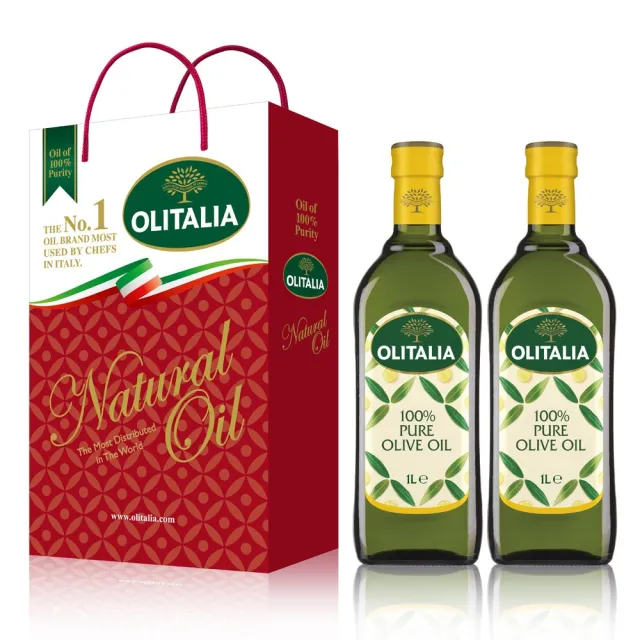 【Olitalia 奧利塔】純橄欖油1000mlx2瓶-三大好油-任選750mlx2瓶(主廚經典料理組)