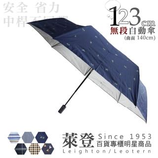 【萊登】123cm 超大傘面 自動傘(傘 雨傘 自動開合 安全 不回彈 可遮數人 抗UV 隔熱銀膠/鐵氟龍防潑水)