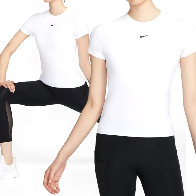 【NIKE 耐吉】Nk Pro Df Ss Baselayer 短袖 女款 白色 運動 休閒 FV7843-100