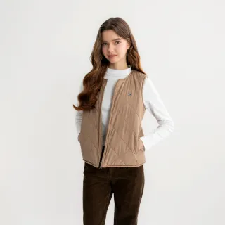 【Arnold Palmer 雨傘】女裝-雙面穿鋪棉背心(卡其色)