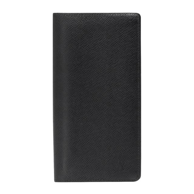 【Louis Vuitton 路易威登】M30501經典BRAZZA系列Taiga皮革折疊長夾(黑色)